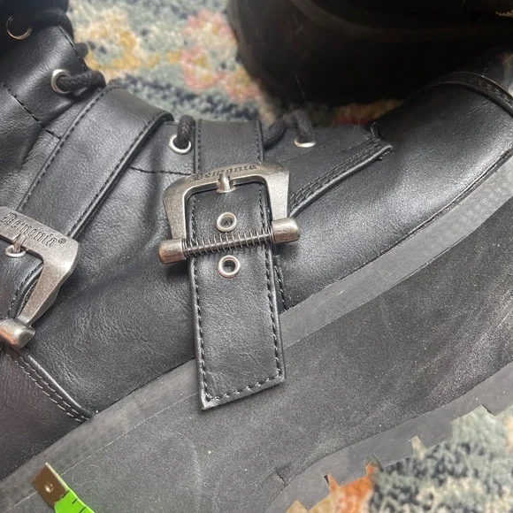 Gravedigger Goth Punk Heavy Metal Spiked Boots Rave Mens 9